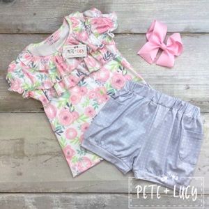 Pete+Lucy girl’s shorts set